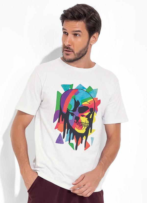Blusa Branco em Malha de Algodão