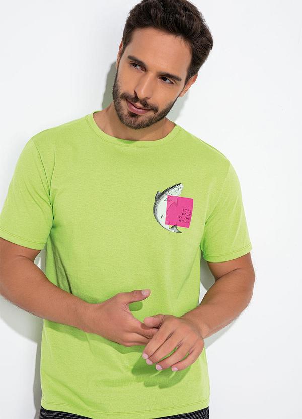 Blusa Verde Lima em Malha de Algodão