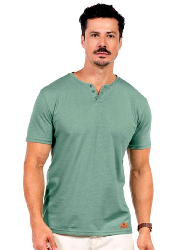 Vista 2 Camisa Fitness Masculina Verde