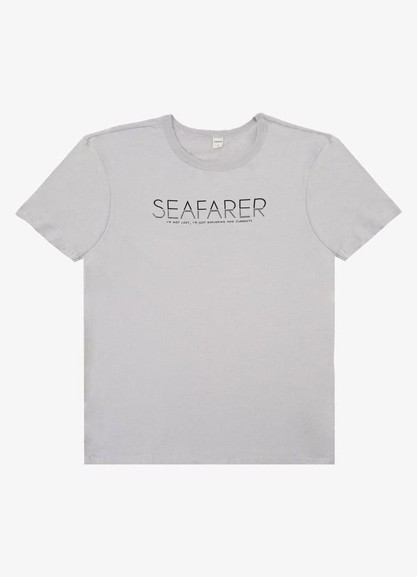 Vista 2 Camiseta Adulto Masculino em Meia Malha Bege Select Select