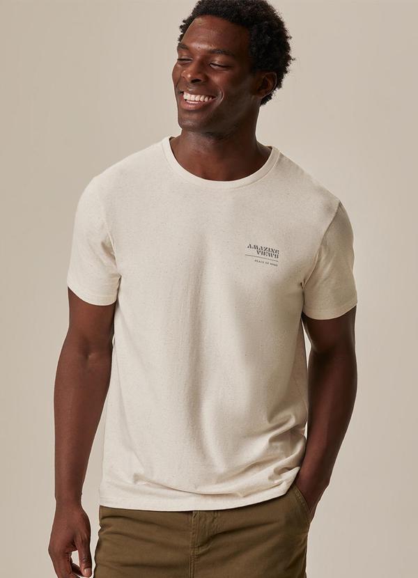 Camiseta Amazing Views Linho Off White