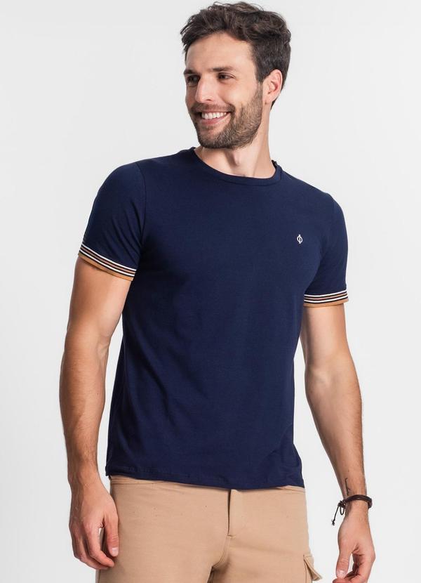 Camiseta Básica Masculina Azul