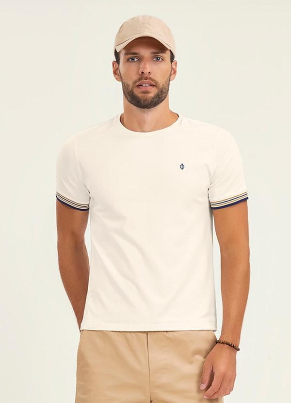 Camiseta Básica Masculina Bege