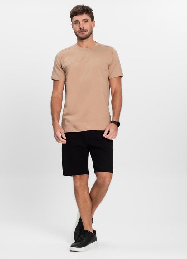 Camiseta Básica Masculina Marrom