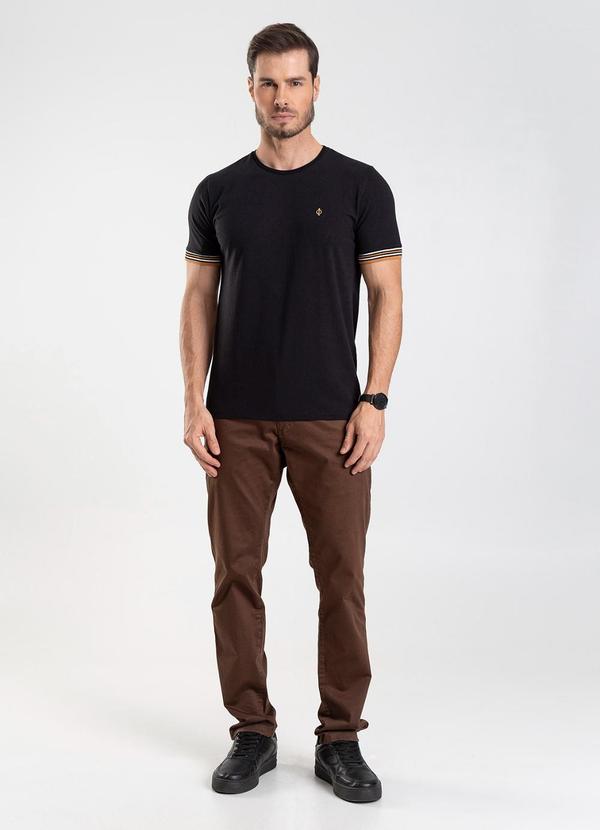Camiseta Básica Masculina Preto