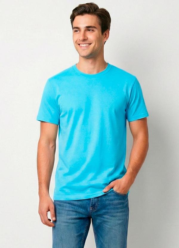 Camiseta Básica Masculina T-Shirt Azul