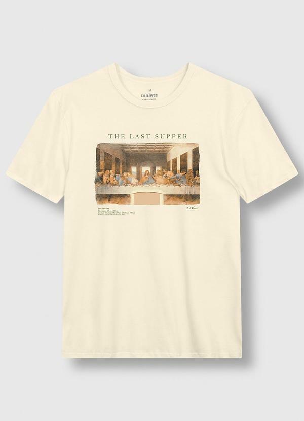 Camiseta da Vinci em Malha de Algodão Branco