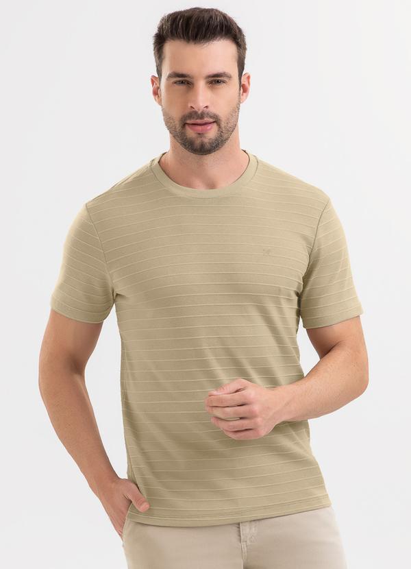 Camiseta em Algodão Marrom Claro