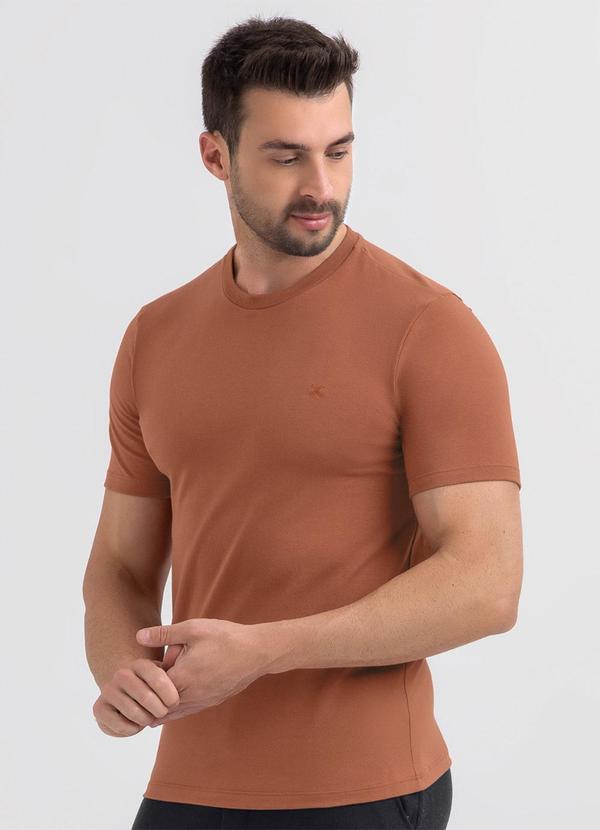 Camiseta em Algodão Marrom