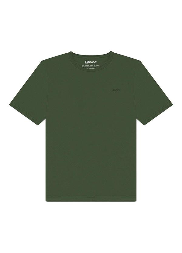 Camiseta em Algodão Penteado Verde