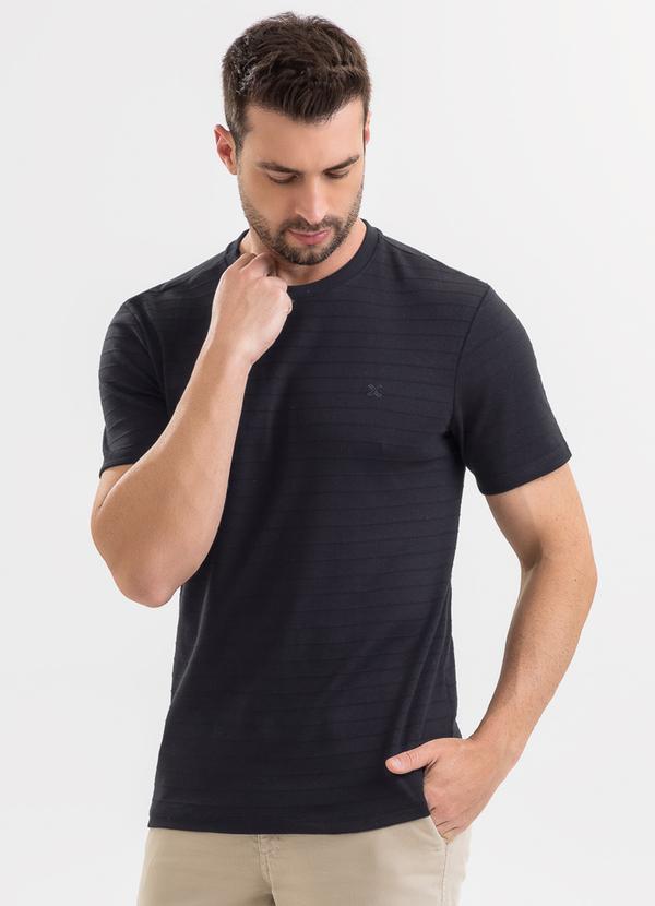 Camiseta em Algodão Preto