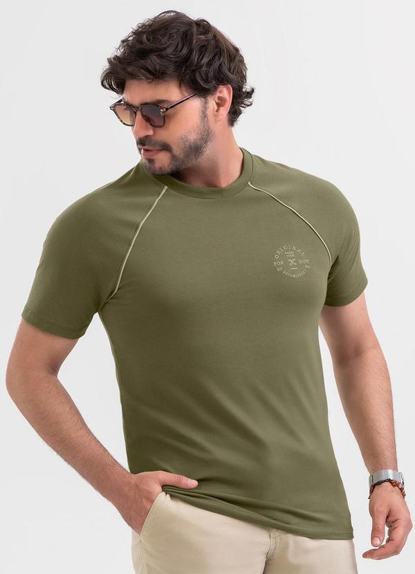Camiseta em Algodão Verde