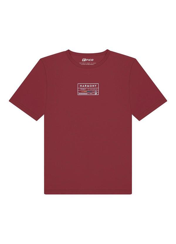 Camiseta em Malha Cotton Vermelho
