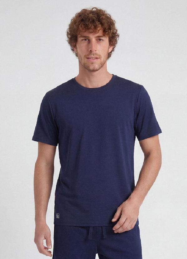 Camiseta em Malha Dry Fit Azul