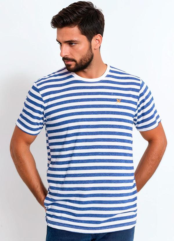Vista 2 Camiseta em Malha Flamê Azul Multimarcas Multimarcas