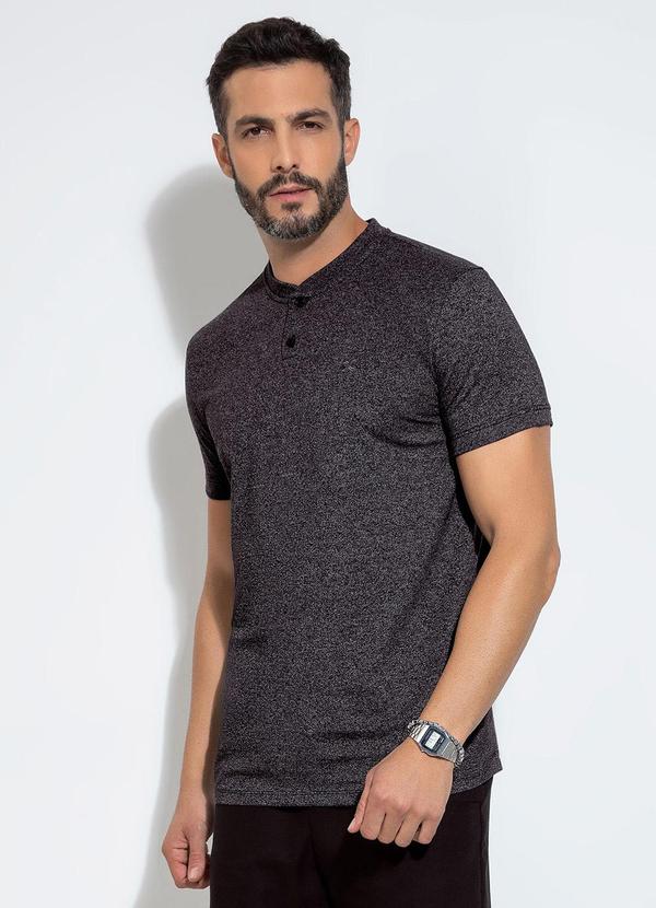 Camiseta em Malha Preto