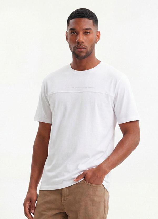 Camiseta em Meia Malha Branco