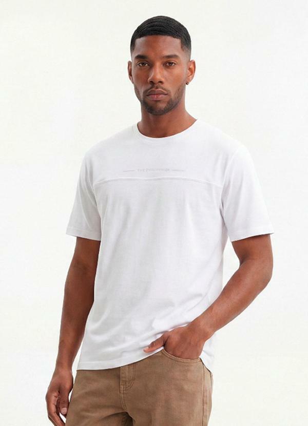 Camiseta em Meia Malha Branco