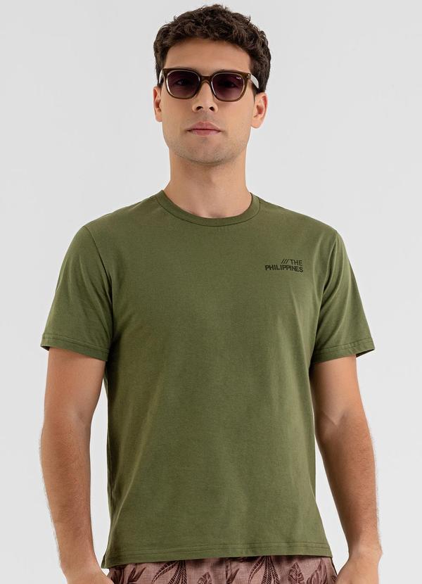 Vista 2 Camiseta em Meia Malha Verde The Philippines The Philippines
