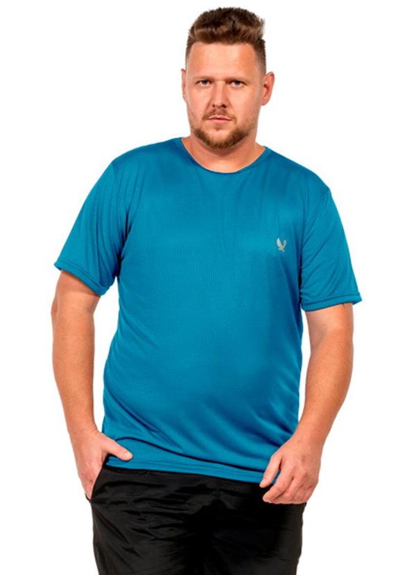 Camiseta Estampa Masculina Azul