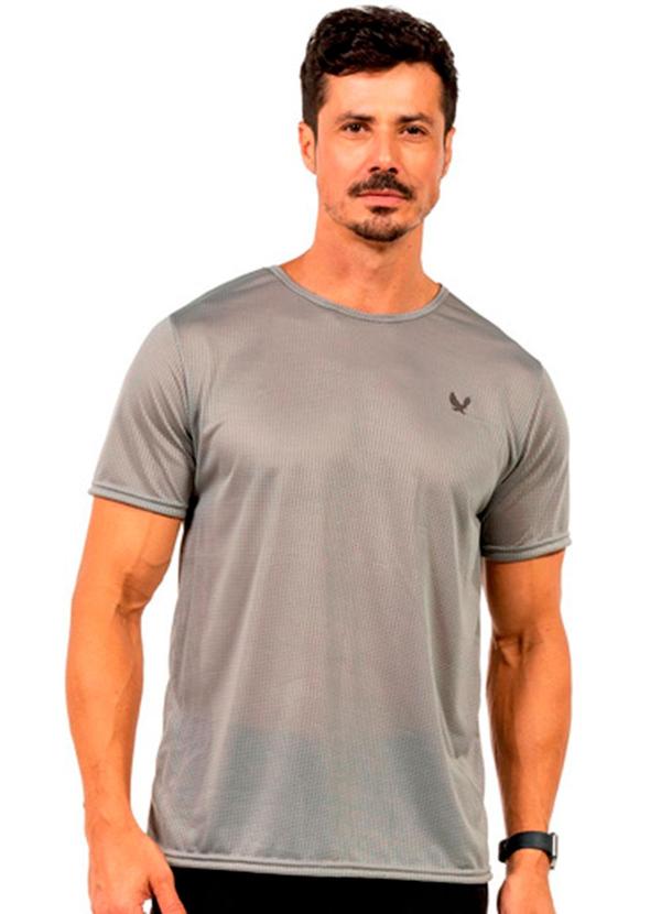 Camiseta Estampa Masculina Cinza