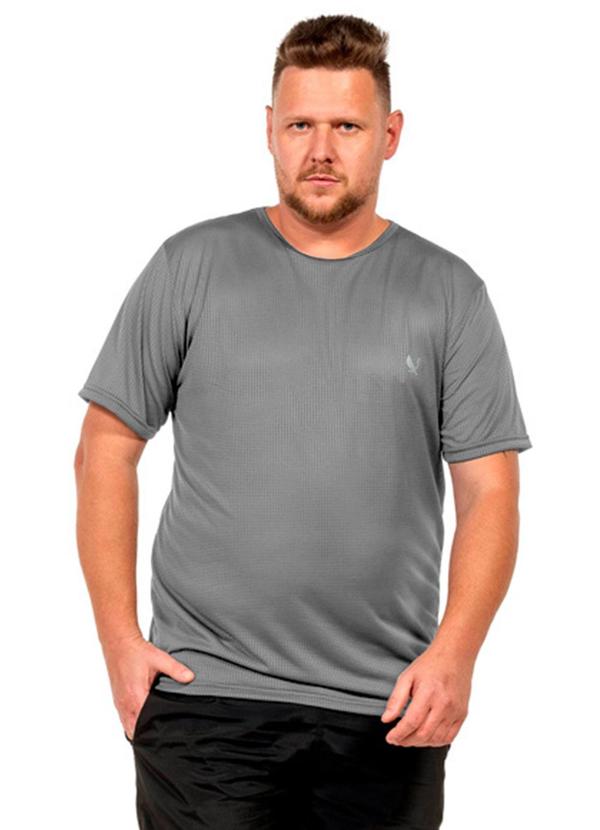 Camiseta Estampa Masculina Cinza