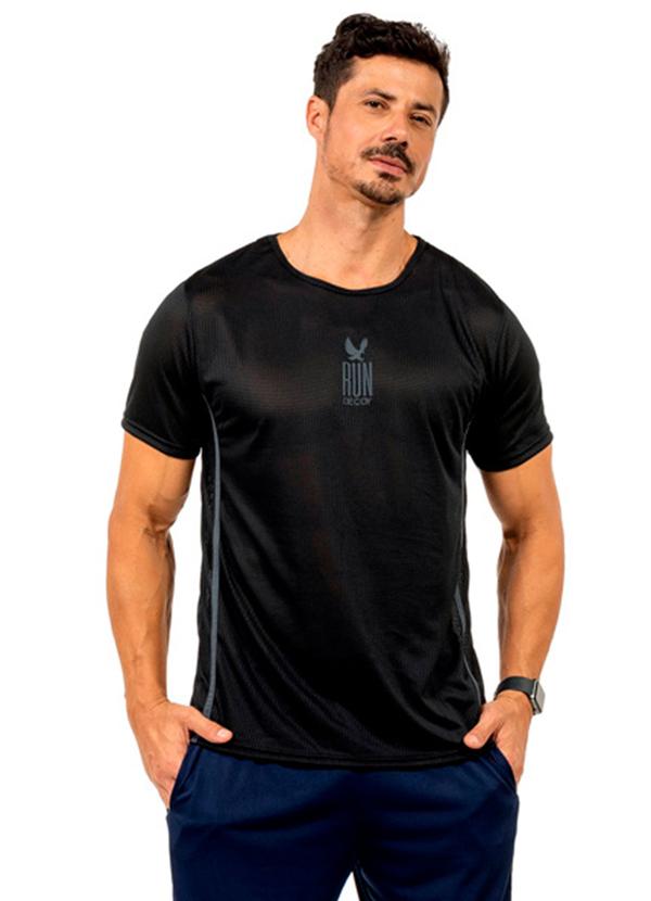Camiseta Estampa Masculina Preto