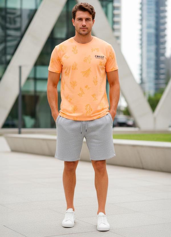 Camiseta Estampada Laranja