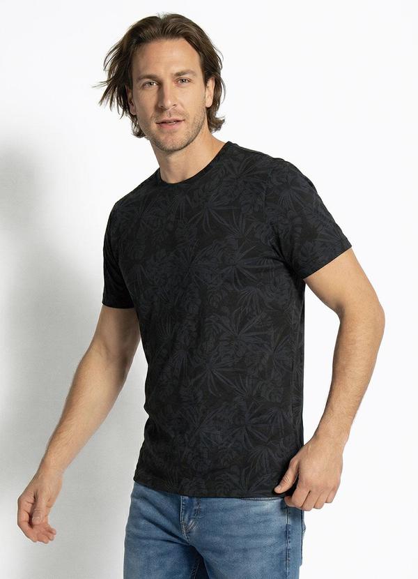 Camiseta Estampada Preto