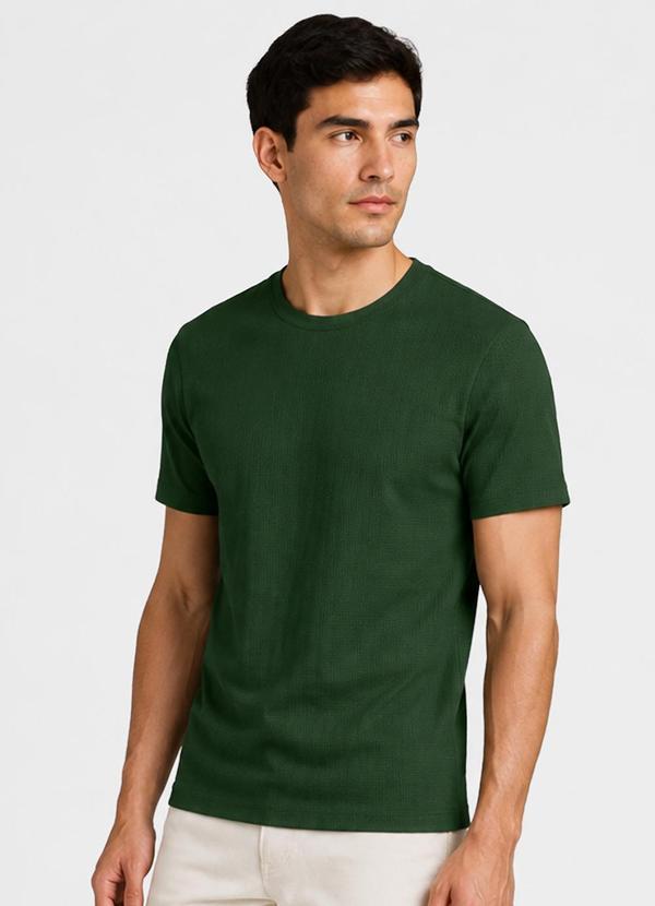 Camiseta Feminina Básica em Algodão Verde