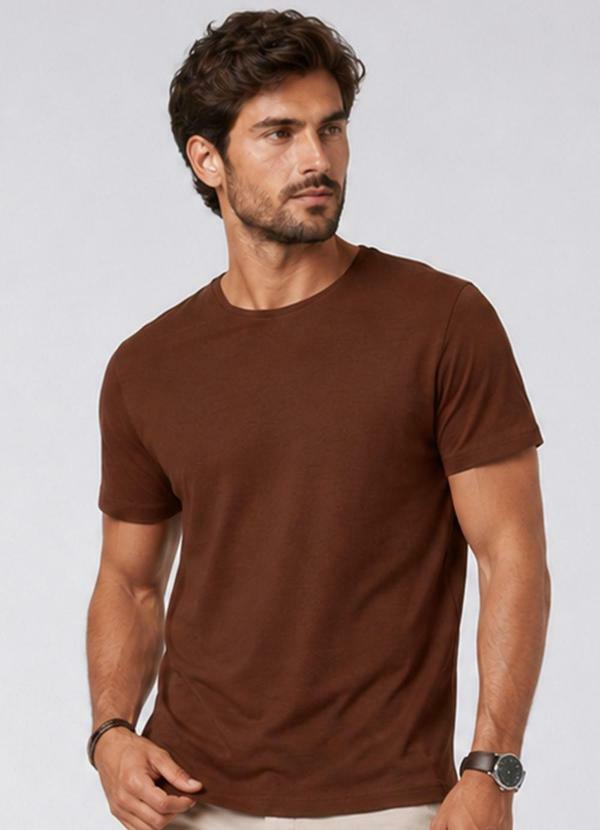 Camiseta Flamé Masculina Marrom
