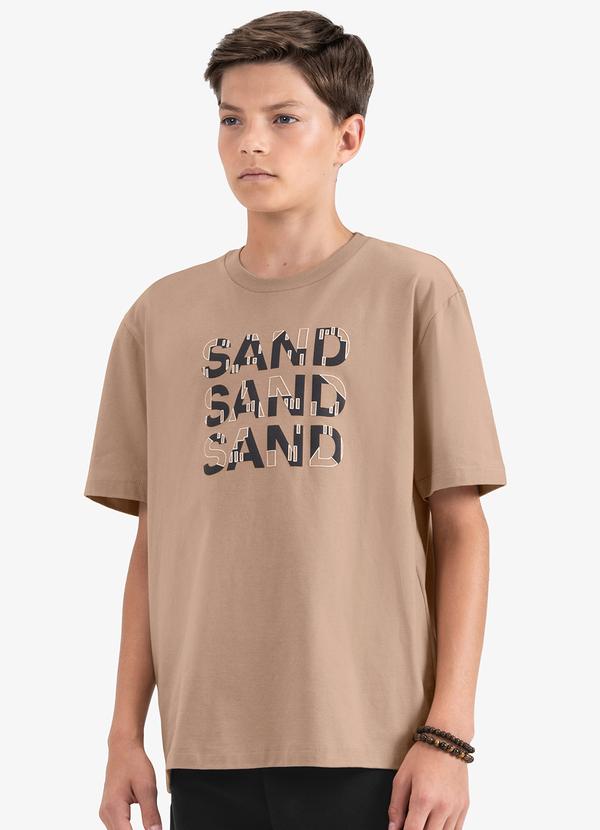 Camiseta Juvenil Masculina em Meia Malha Marrom