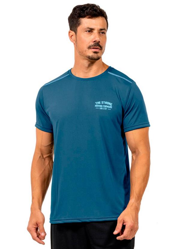 Camiseta Leve Masculina Azul