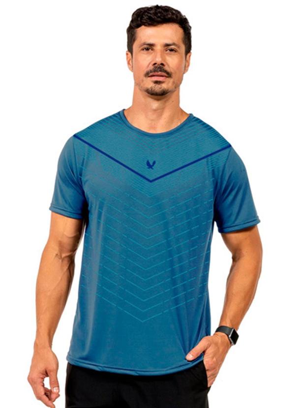Camiseta Leve Masculina Azul