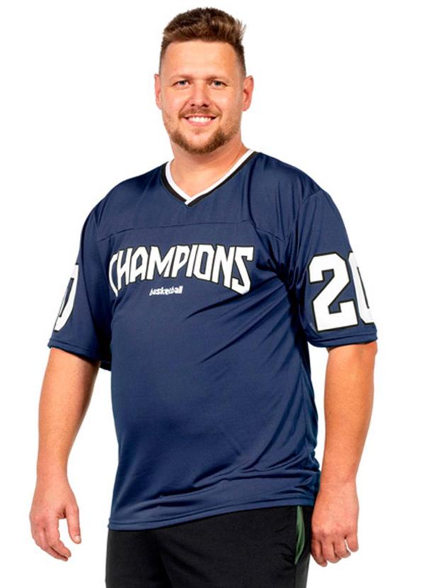 Camiseta Leve Masculina Azul