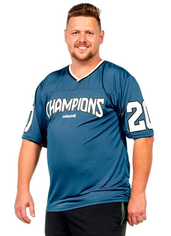 Camiseta Leve Masculina Azul