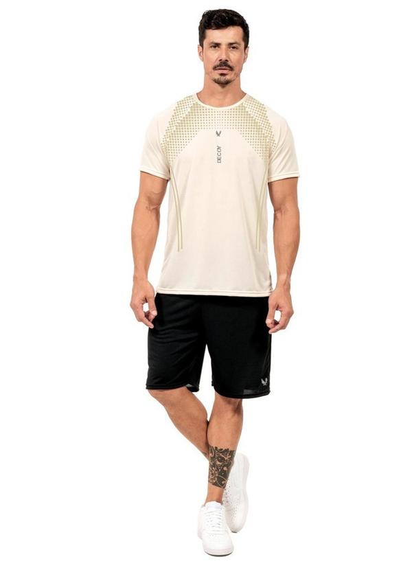 Camiseta Leve Masculina Bege