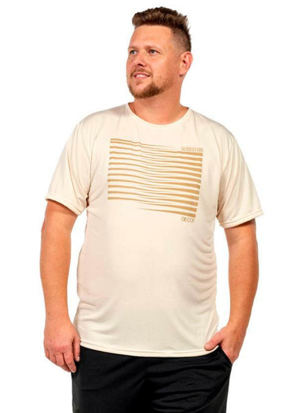Camiseta Leve Masculina Bege