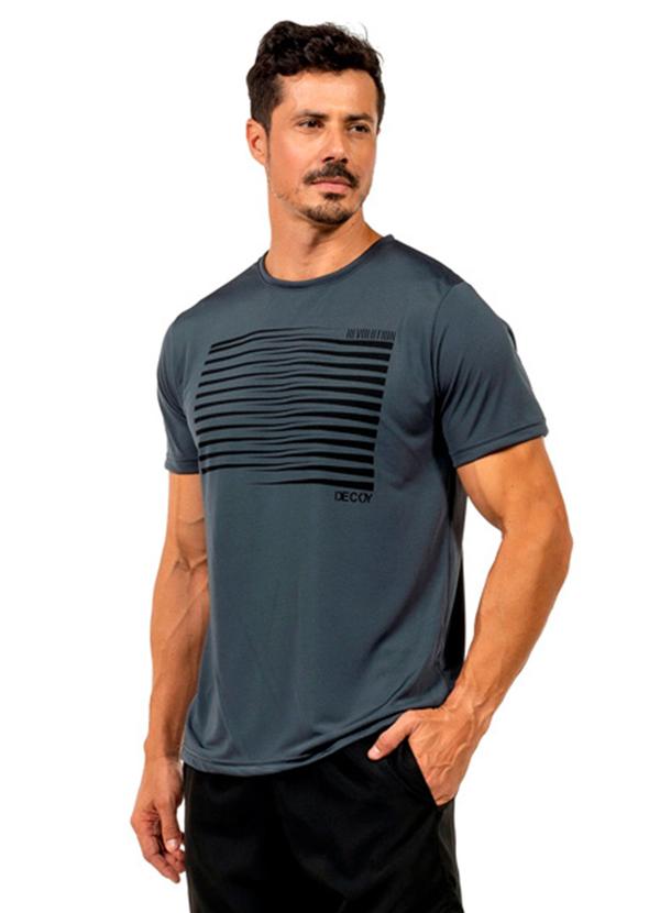 Camiseta Leve Masculina Cinza