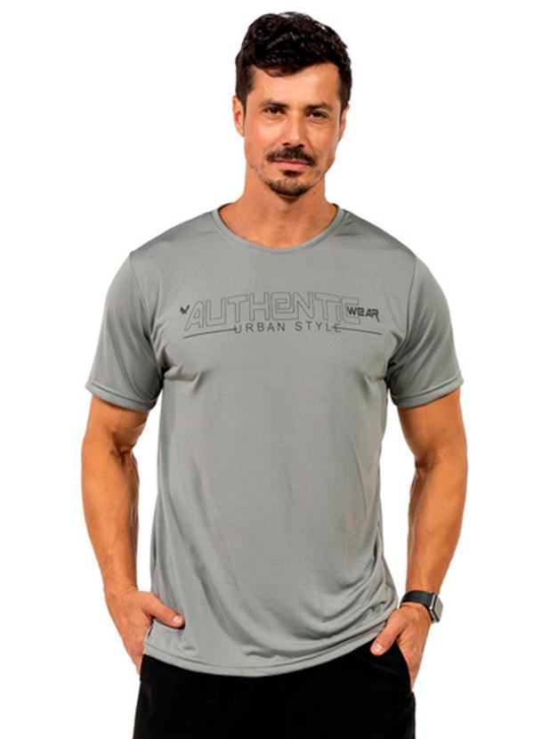 Camiseta Leve Masculina Cinza