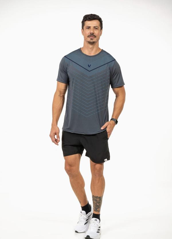 Camiseta Leve Masculina Cinza