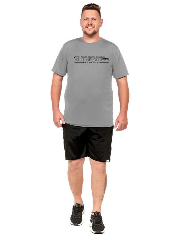 Camiseta Leve Masculina Cinza