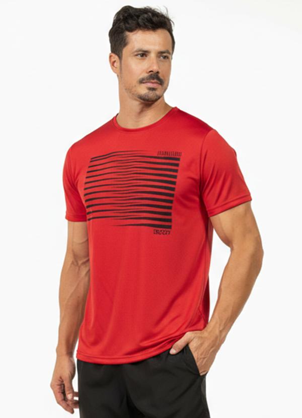 Camiseta Leve Masculina Vermelho