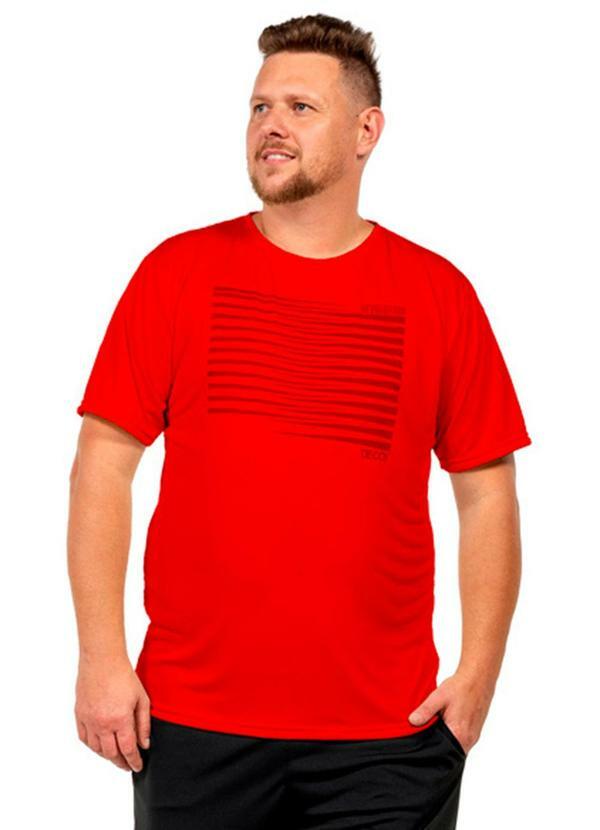 Camiseta Leve Masculina Vermelho