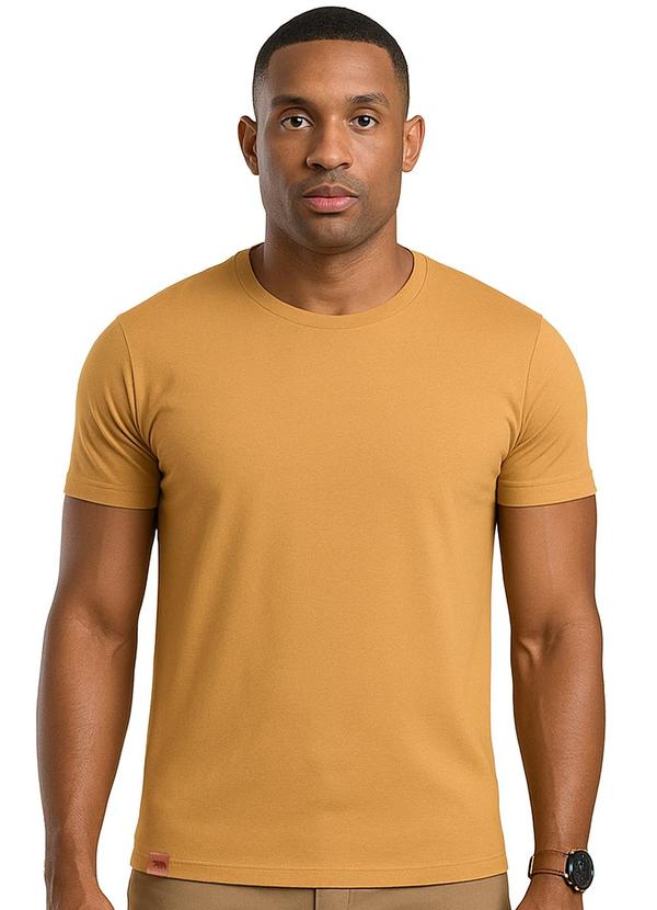 Camiseta M/C Cotton Premium Bege