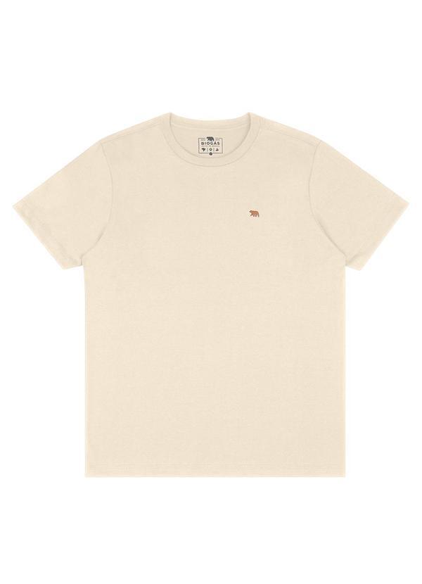 Camiseta M/C Meia Malha Bege