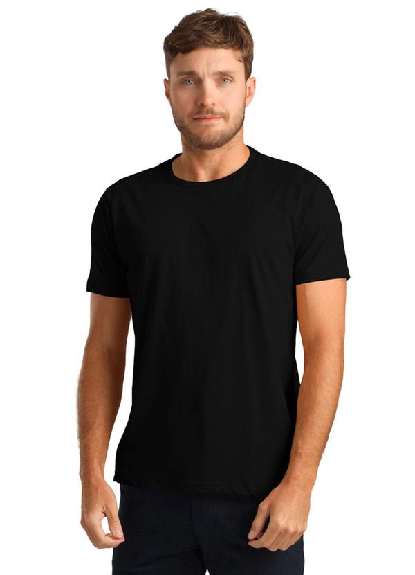 Camiseta M/C Meia Malha Preto