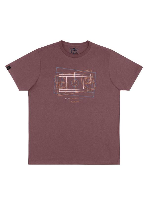 Camiseta M/C Meia Malha Rosa