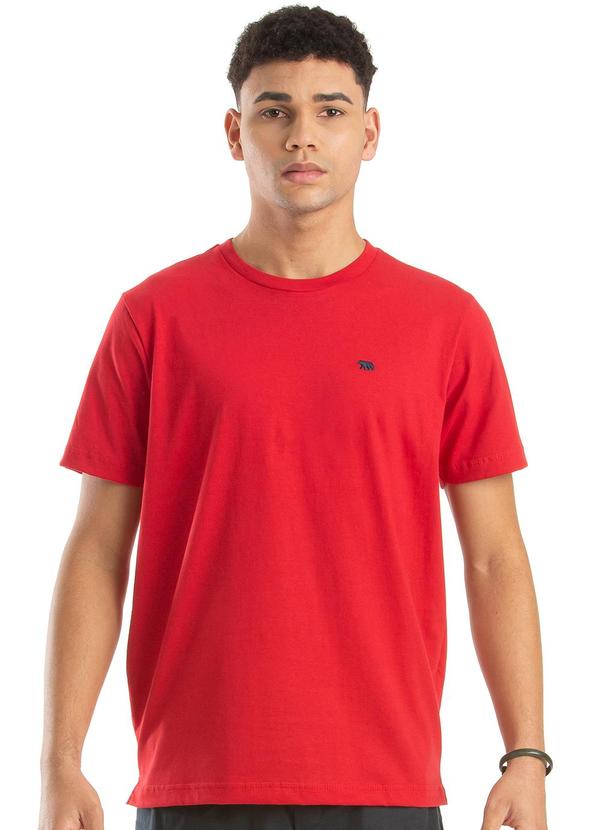 Camiseta M/C Meia Malha Vermelho