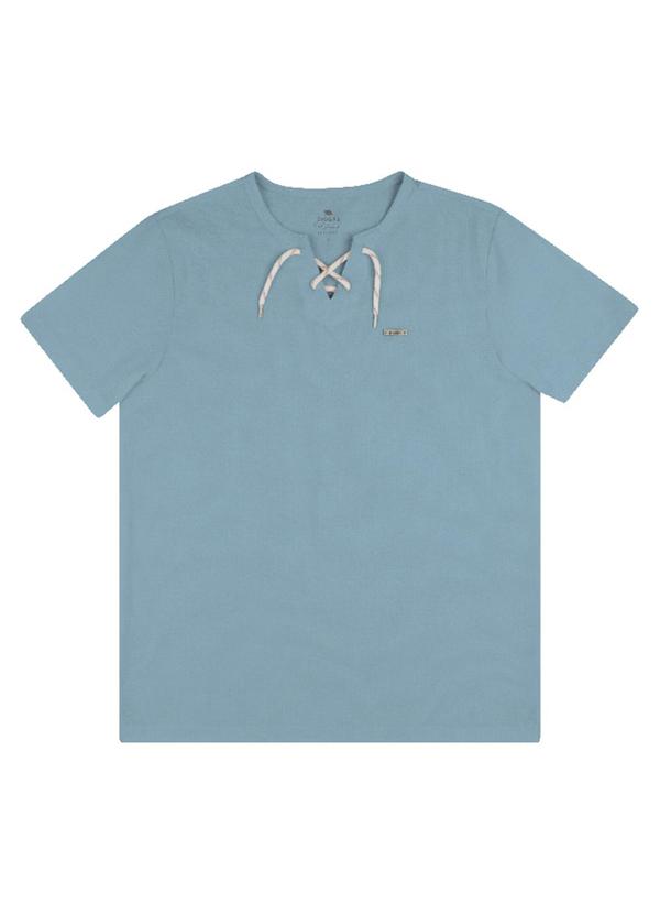 Camiseta Malha Honey Azul